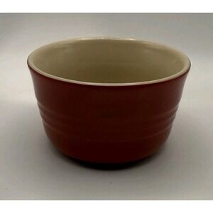 Le Creuset Cerise Red Ramekin Stoneware Custard Cup Ombre
